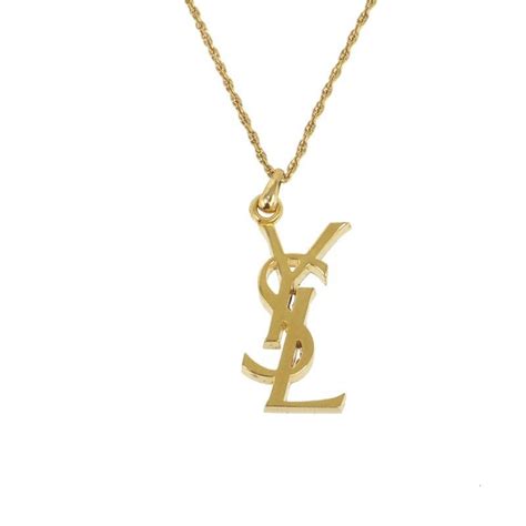 ysl gold necklace